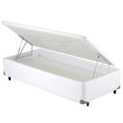 Cama Box Baú SOLTEIRO Corano Branco Universal Cosmopolita - 088x188