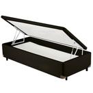 Cama Box Baú SOLTEIRO Corano Preto Universal Cosmopolita - 088x188