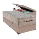 Cama Box Baú Solteiro e Colchão Airtech Springpocket Molas Ensacadas Ortobom