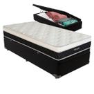 Cama Box Baú Solteiro e Colchão Dallas Molas V-tech