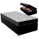Cama Box Baú Solteiro e Colchão ISO 100 D33 Ortobom Preto