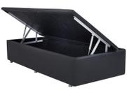Cama Box Bau Solteiro King material sintético3)