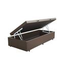 Cama Box Baú solteiro marrom 88x188x35 - Serra Negra