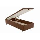 Cama Box Baú Solteiro MH1439 Bordado Brown (88x188x35) - Herval Cama Box Baú Solteiro MH1439 Bordado Brown (88x188x35) - Herval