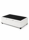 Cama Box Baú Solteiro Síntetico Branco 41x88x188