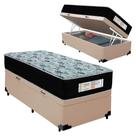 Cama Box Baú Solteiro Sonnolux com Colchão Molas Ensacadas Sintético Bege Sereneprime Cama Box Baú Solteiro Sonnolux com Colchão Molas Ensacadas Sintético Bege Sereneprime