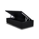 Cama Box Baú Solteiro Universal Courano Black (88x188x35) - Ortobom