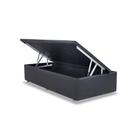 Cama Box Baú Solteiro Universal Courano Gray (88x188x35) - Ortobom