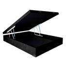 Cama Box Baú Universal Casal 138x188 Suede Preto