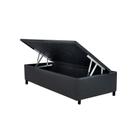 Cama Box Baú Universal CRC material sintético Gray 88x188x35