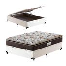Cama Box Baú Viúva Branca + Colchão Espuma D45 - Probel - Guarda-Costas ProForce Plus 128x188x70cm