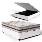 Cama Box Baú Viúva + Colchão de Molas Ensacadas - Anjos - Classic 128cm