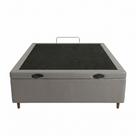 Cama Box Bau Viuva Sintetico Cinza 128x188x35 - Santo Box Cama Box Bau Viuva Sintetico Cinza 128x188x35 - Santo Box