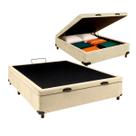 Cama Box Bau Viuvo Blindado Nature Perola 128x188