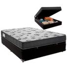 Cama Box Baú Viúvo e Colchão ISO 100 D33 Ortobom Preto Cama Box Baú Viúvo e Colchão ISO 100 D33 Ortobom Preto