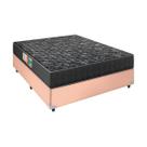 Cama Box Bege Casal e Colchão Espuma Super Firme D60 Portobel