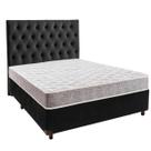 Cama Box Bipartido com Colchão D23 Casal D23 Inducol e Cabeceira Cama Box Bipartido com Colchão D23 Casal D23 Inducol e Cabeceira