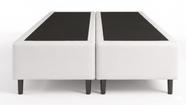 Cama Box Bipartido Queen Sintetico Branco 158x198x35 - FA Elegante