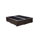 Cama Box Blindado Casal Bipartido AColchoes Sintético Marrom 40x138x188 Cama Box Blindado Casal Bipartido AColchoes Sintético Marrom 40x138x188