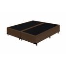 Cama Box Blindado Casal Bipartido AColchoes Suede Marrom 40x138x188 Cama Box Blindado Casal Bipartido AColchoes Suede Marrom 40x138x188