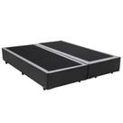Cama Box Blindado Casal Bipartido Extremo Reforçado HomeQueen Sintético Cinza 40x138x188 Cama Box Blindado Casal Bipartido Extremo Reforçado HomeQueen Sintético Cinza 40x138x188