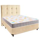 Cama + Box Blindado e Colchão D20 Casal - D20 Inducol + Cabeceira Cama + Box Blindado e Colchão D20 Casal - D20 Inducol + Cabeceira