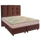 Cama + Box Blindado e Colchão D33 Casal - Maxsono Paropas + Cabeceira