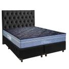 Cama + Box Blindado e Colchão Molas Ensacadas Casal - Petrus Paropas + Cabeceira