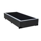 Cama Box Blindado Solteirão NK Camas Sintético Cinza 40x96x203