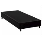 Cama Box Blindado Solteiro HomeQueen Sintético Preto 40x88x188