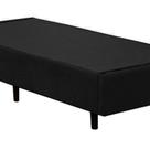 Cama Box Blindado Solteiro NK Camas Suede Preto 40x88x188 Cama Box Blindado Solteiro NK Camas Suede Preto 40x88x188