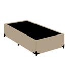 Cama Box Blindado Solteiro Turca Sintético Bege 88x188x40 Cama Box Blindado Solteiro Turca Sintético Bege 88x188x40