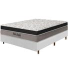 Cama Box Branca + Colchão Casal San Juan Molas Ensacadas Pillow Paparazzi 138x188x72cm