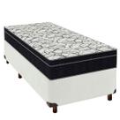 Cama Box Branco + Colchão Solteiro Airtech 150 Ortobom