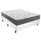 Cama Box Branco com Colchão Casal Ecoflex Adapto - 138x188 Cama Box Branco com Colchão Casal Ecoflex Adapto - 138x188