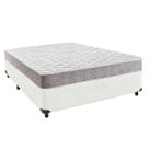 Cama + Box Branco e Colchão D23 Casal