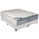 Cama Box Branco E Colchão Freedom Molas Ensacadas Queen Ortobom
