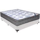 Cama Box Branco e Colchão ISO Superpocket Molas Ensacadas Casal Ortobom