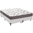 Cama Box Branco e Colchão Light Espuma D33 Queen Ortobom