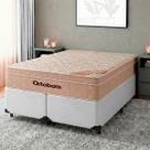 Cama + Box Branco e Colchão Molas Ensacadas Queen Cama + Box Branco e Colchão Molas Ensacadas Queen