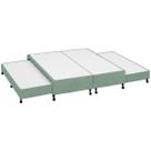 Cama Box c/2 Auxiliares King Poli Green Castor 193x203x27