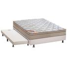 Cama Box c/Auxiliar Casal: Colchão Castor Bonnel Revolution + Base CRC Courano Black(138x188)