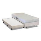 Cama Box c/Auxiliar Solteiro: Colchão Espuma Herval AG65 Frontier + Base CRC Courano Branco(88x188) Cama Box c/Auxiliar Solteiro: Colchão Espuma Herval AG65 Frontier + Base CRC Courano Branco(88x188)