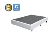 Cama Box Casal 138 Bello Box - Tecido Sintético Branco