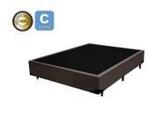 Cama Box Casal 138 Bello Box - Tecido Sintético Marrom