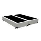 Cama Box Casal 138 Bipartido Bello Box - Tecido Sintético Branco