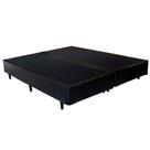 Cama Box Casal 138 Bipartido Bello Box - Tecido Sintético Preto