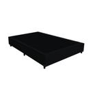 Cama Box Casal 138 Preto Suede - Santo Box