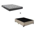 Cama Box Casal 138 Suede Bege com Colchão De Espuma - D33 Ortobom ISO 100 52x138x188 Cama Box Casal 138 Suede Bege com Colchão De Espuma - D33 Ortobom ISO 100 52x138x188
