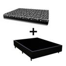 Cama Box Casal 138 Tecido Sintético Preto Com Colchão Belize Bello Box - D33 Preto 57x138x188 Cama Box Casal 138 Tecido Sintético Preto Com Colchão Belize Bello Box - D33 Preto 57x138x188